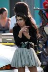 Amy Winehouse con su peinado Colmena